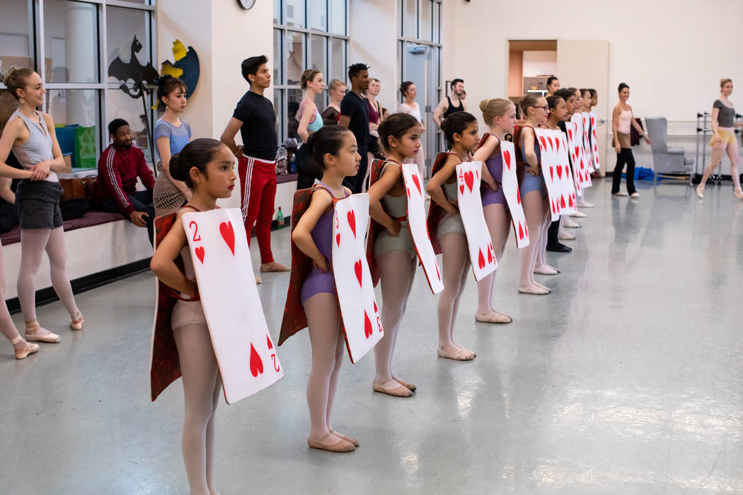 Students from Academy of NBT as Junior Cards in Alice (In Wonderland) by Septime Webre. Virgini ...
