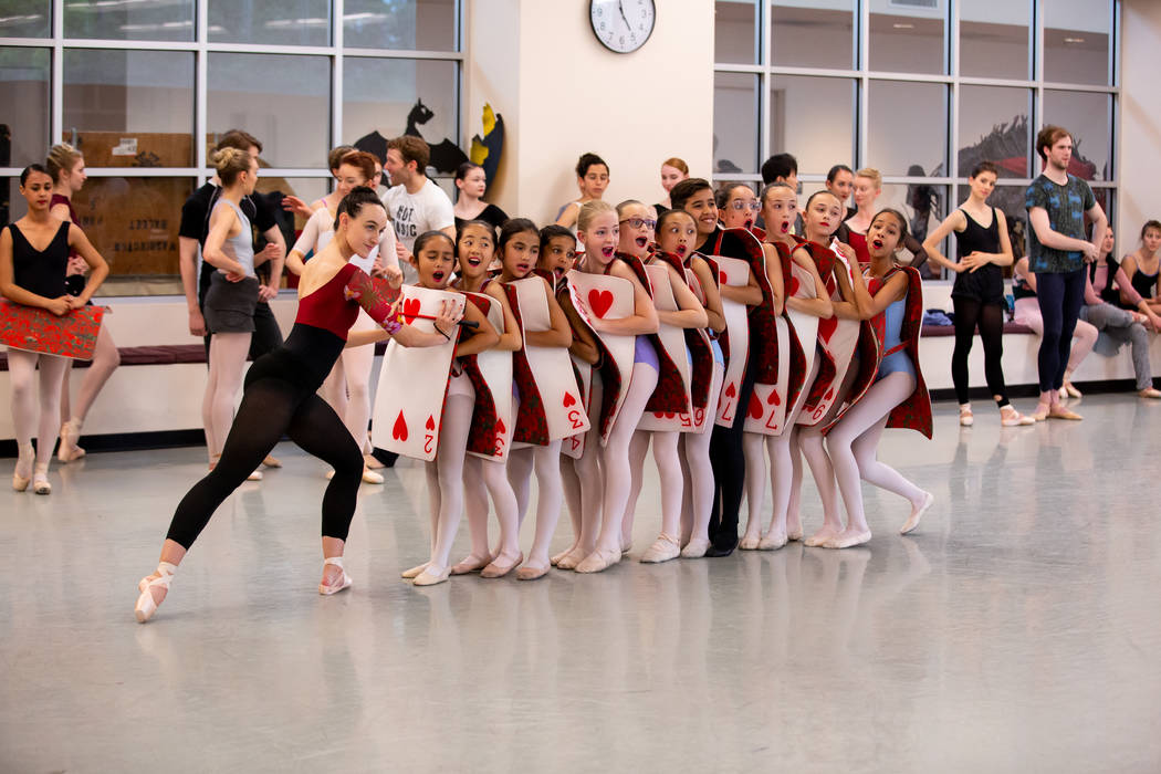 Krista Baker as Queen of Hearts with Students from Academy of NBT as Junior Cards in Alice (In ...