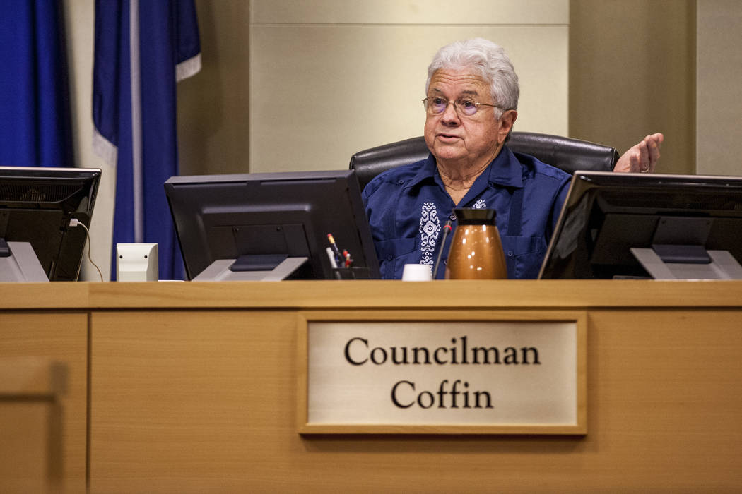 Las Vegas City Councilman Bob Coffin. (Patrick Connolly/Las Vegas Review-Journal) @PConnPie