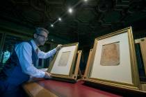 Martin Clayton, head of prints and drawings at the Royal Collection Trust, poses April 30, 2019 ...