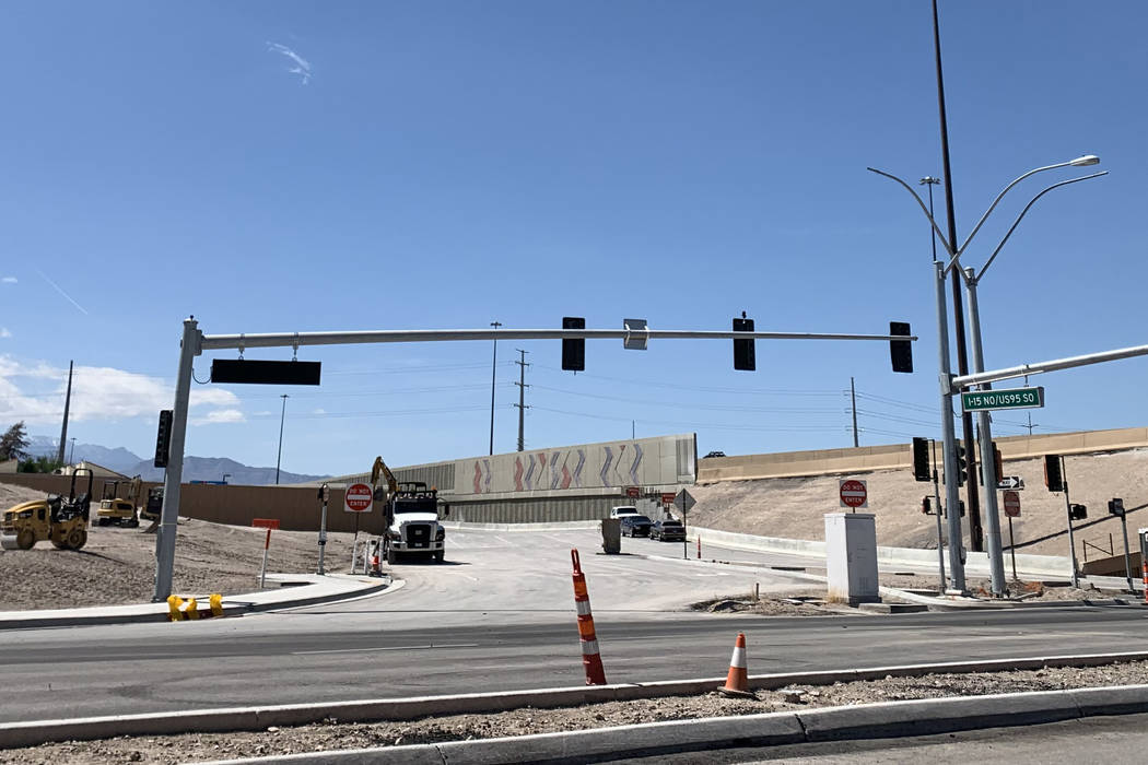 The new offramp from U.S. Highway 95 southbound to Martin Luther King Boulevard opens Monday, M ...