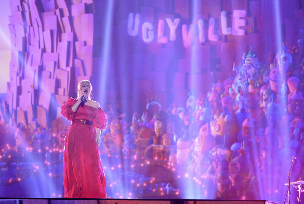 Kelly Clarkson performs "Broken & Beautiful" at the Billboard Music Awards on Wednesday, May 1, ...