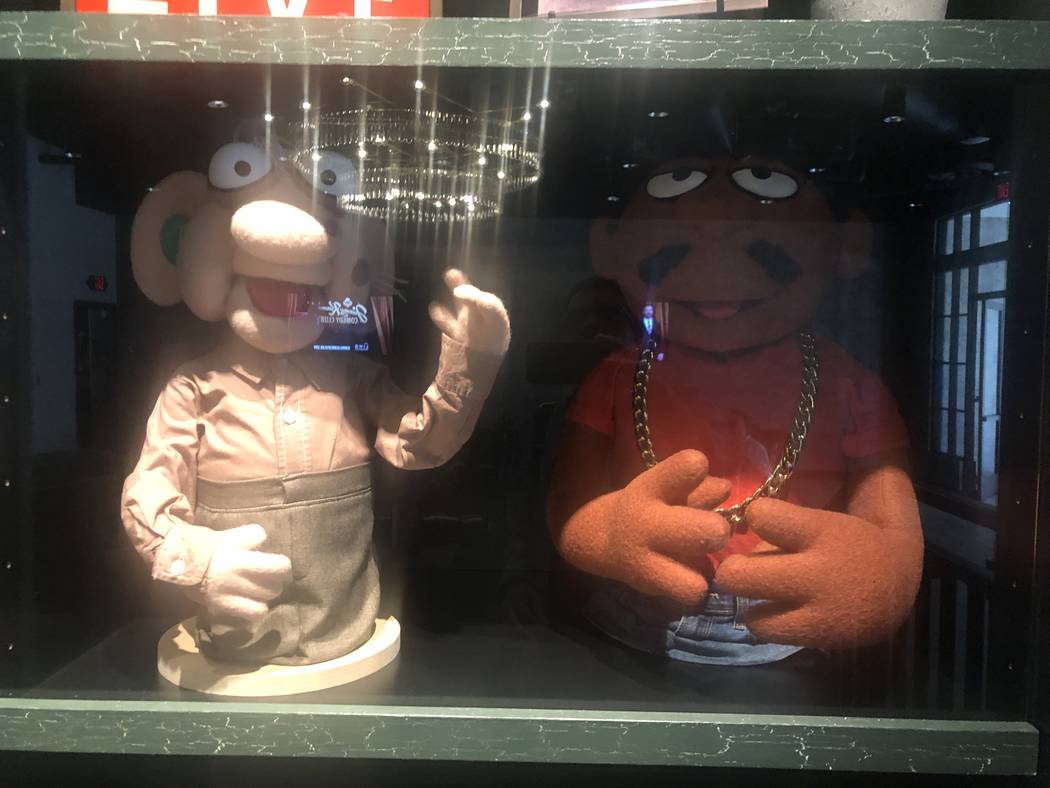 Puppets from "Crank Yankers" TV show are shown at Jimmy Kimmel's Comedy Club. John Katsilometes ...