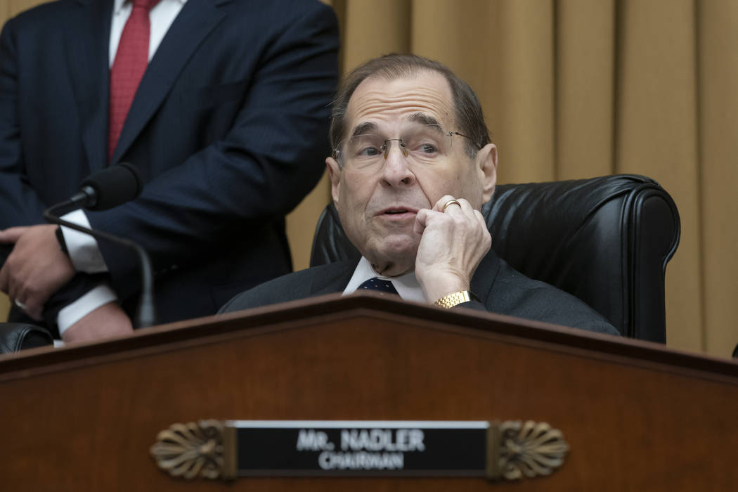 House Judiciary Committee Chair Jerrold Nadler, D-N.Y., waits to start a hearing on the Mueller ...