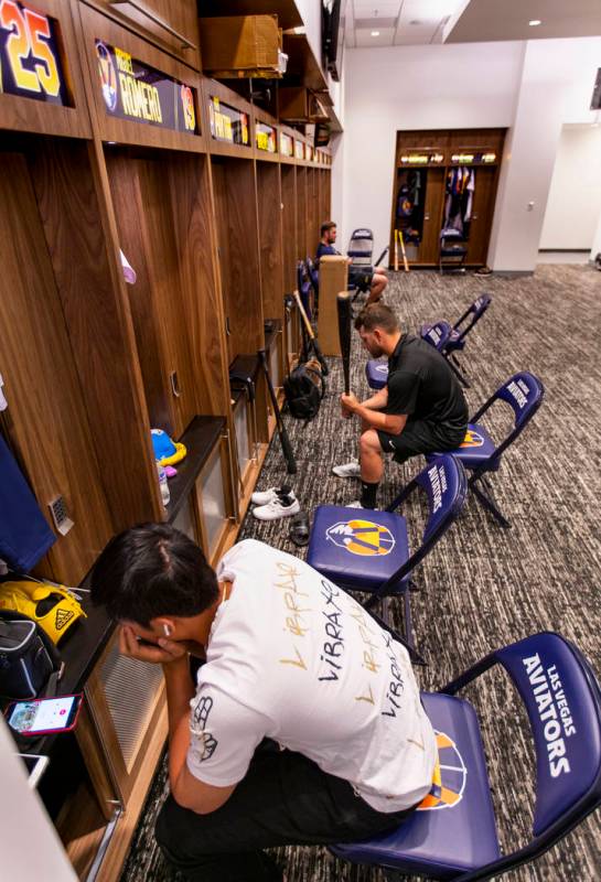 The Aviators clubhouse at the Las Vegas Ballpark is one of many amenities to help players devel ...