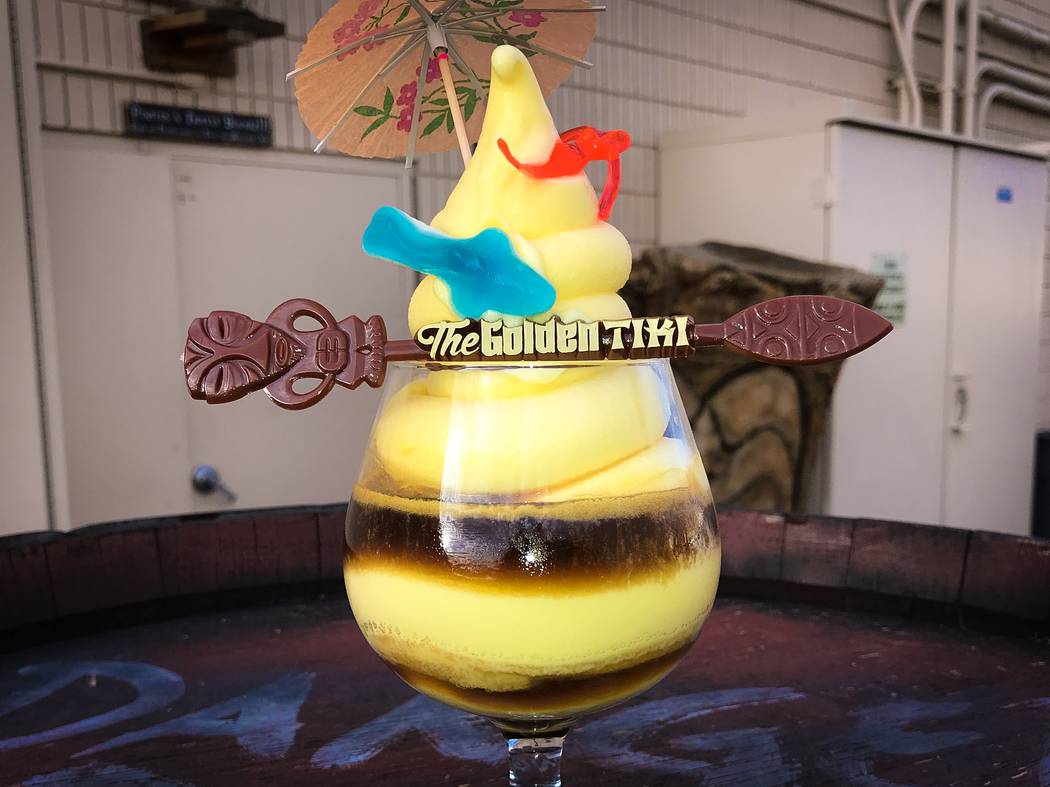 Dole Whip with rum at The Golden Tiki.. (The Golden Tiki)