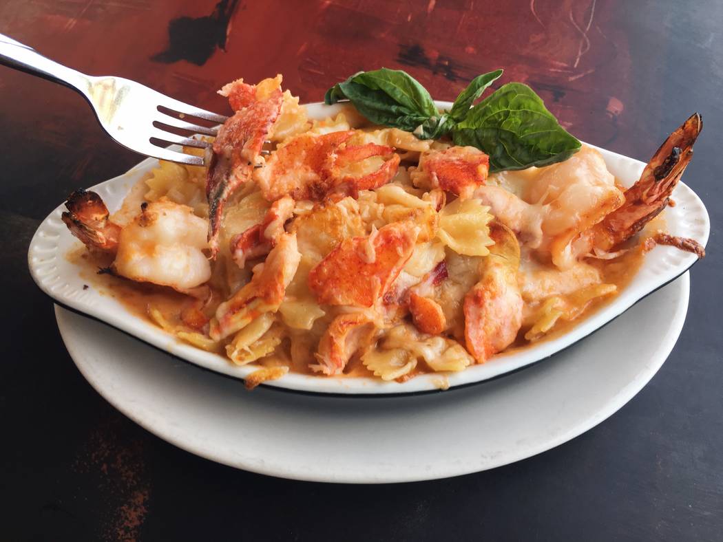 Lobster mac and cheese at Pasta Shop Ristorante & Art Gallery. (Pasta Shop Ristorante & Art Gal ...