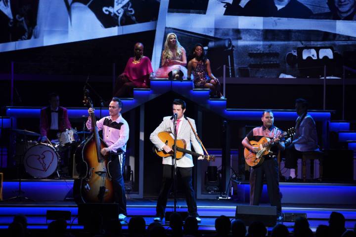 A scene from "Elvis Presley's Heartbreak Hotel the Concert," in residency at Harrah's Showroom. ...