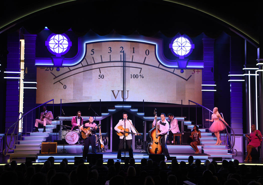 A scene from "Elvis Presley's Heartbreak Hotel the Concert," in residency at Harrah's Showroom. ...