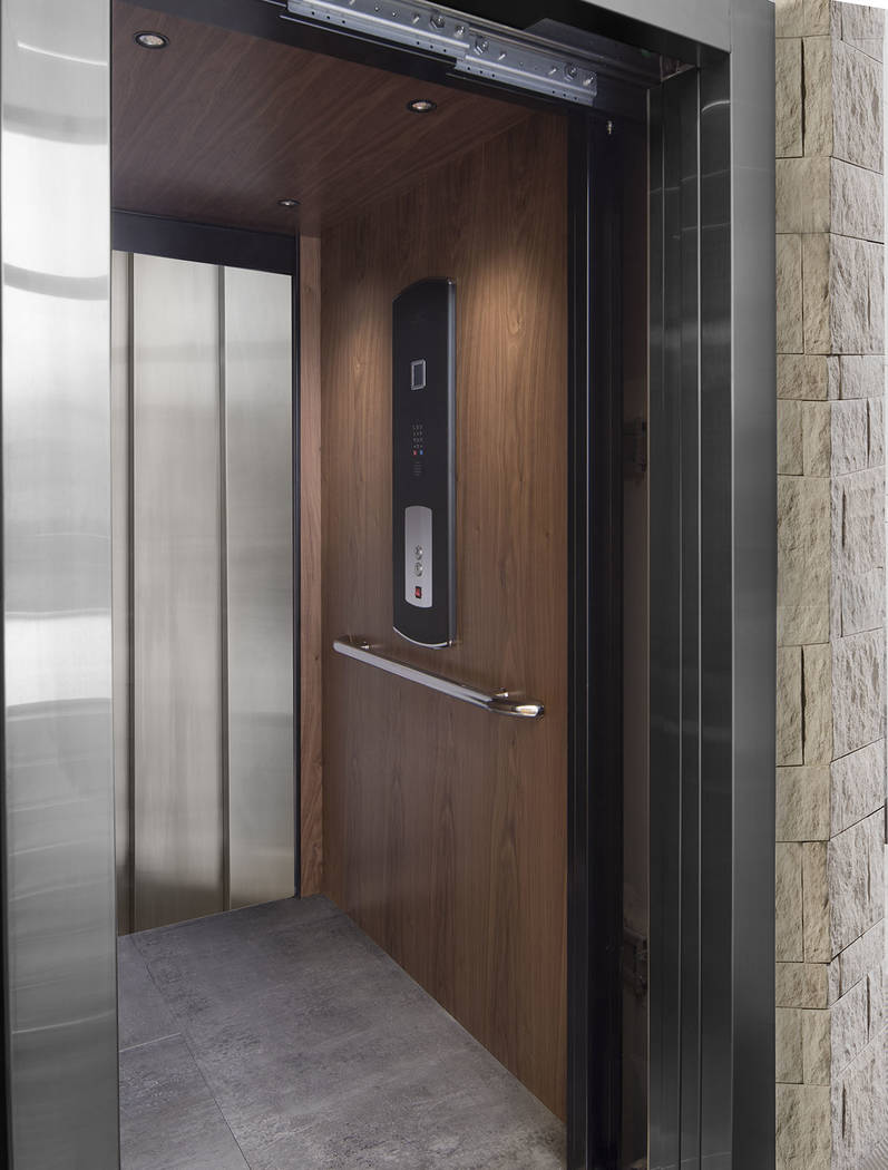 The elevator connects the two stories. (Studio G Architecture)