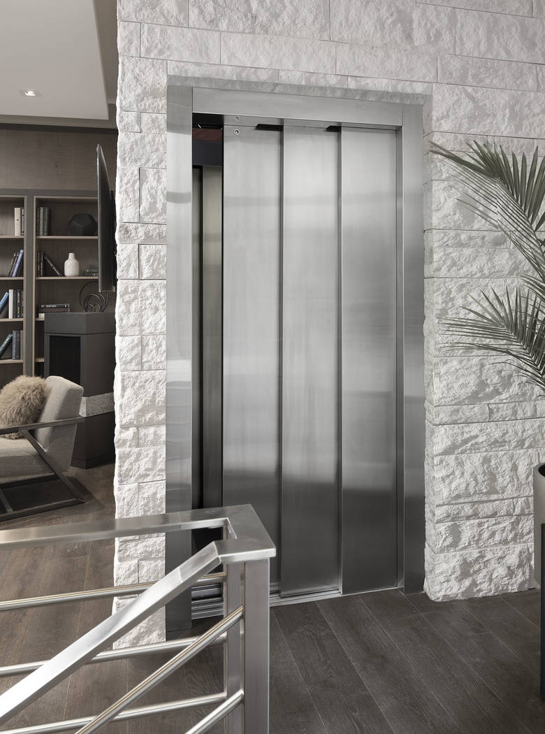 The elevator has a modern design. (Studio G Architecture)