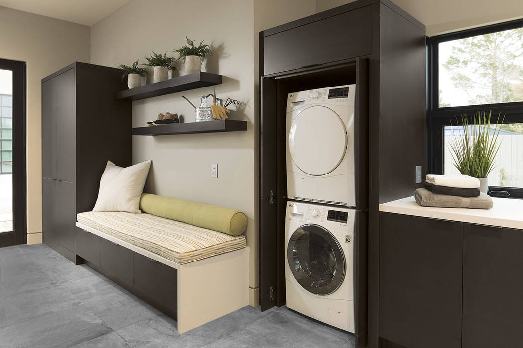 The laundry room is at the back of the home. (Studio G Architecture)