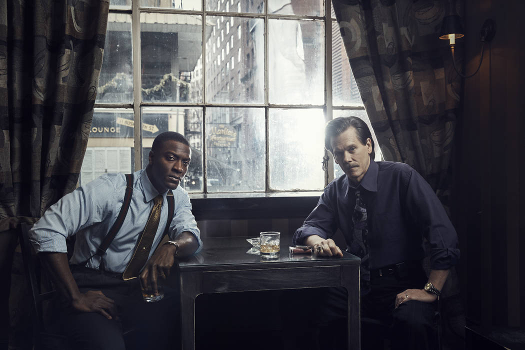 Aldis Hodge as Decourcy Ward and Kevin Bacon as Jackie Rohr in CITY ON A HILL. Photo: Eric Ogde ...