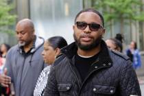 Christian Dawkins stands outside federal court Wednesday, May 8, 2019, in New York. Dawkins and ...