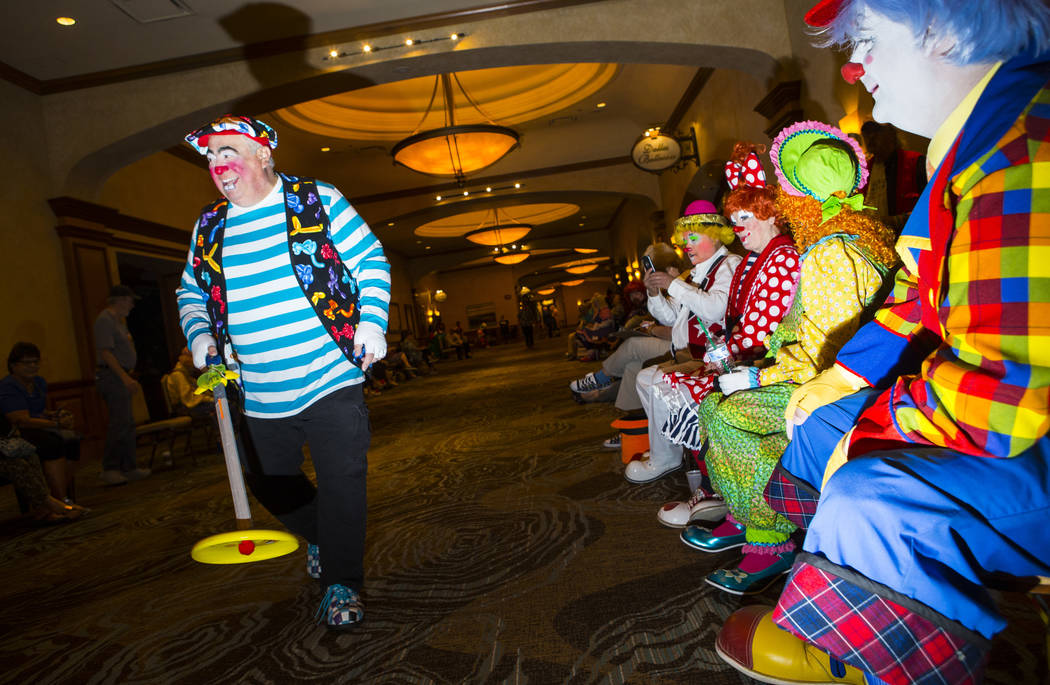 John Joseph, who goes by Jay Jay, of Arlington Heights, Ill., competes in the paradeability com ...