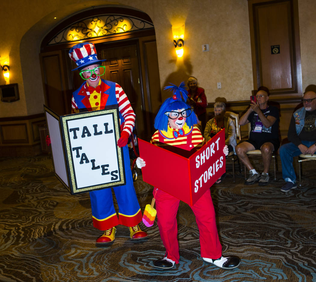 Dianna Hale, of Alabama, left, and Kent Sheets, of Fort Myers, Fla., compete in the paradeabili ...