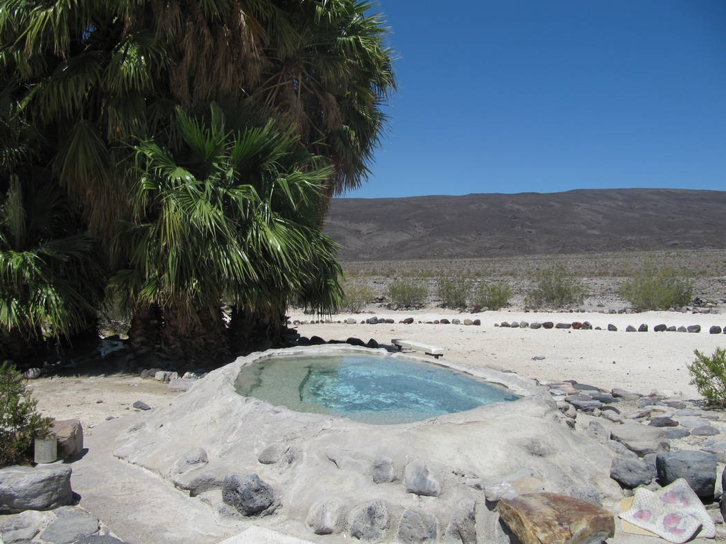 One of the developed soaking pools at the Saline Valley Warm Springs in Death Valley National P ...