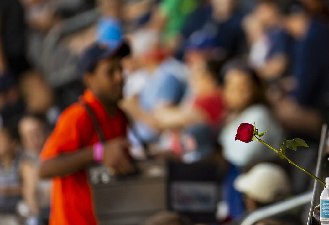 Aviators mom fans received a free rose for Mother's Day for the game versus the Tacoma Rainiers ...
