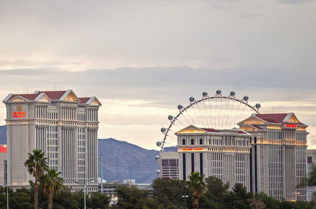 Caesars Palace on the Las Vegas Strip on Thursday, May 9, 2019, in Las Vegas. (Benjamin Hager/L ...