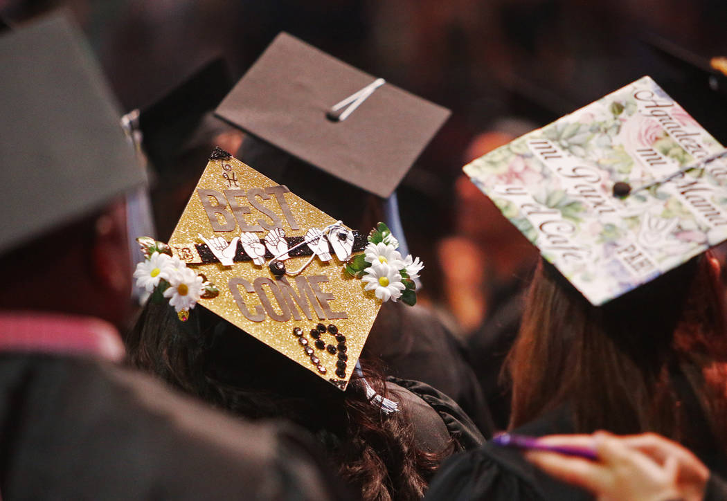 Students of the first graduating class for the new Deaf Studies program at the beginning of the ...