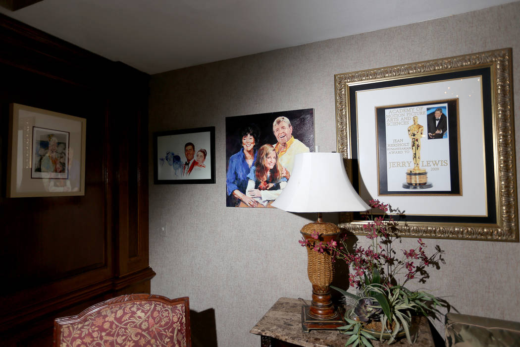 Original pictures at the former home of Jerry Lewis in Las Vegas, Wednesday, May 15, 2019. Jane ...