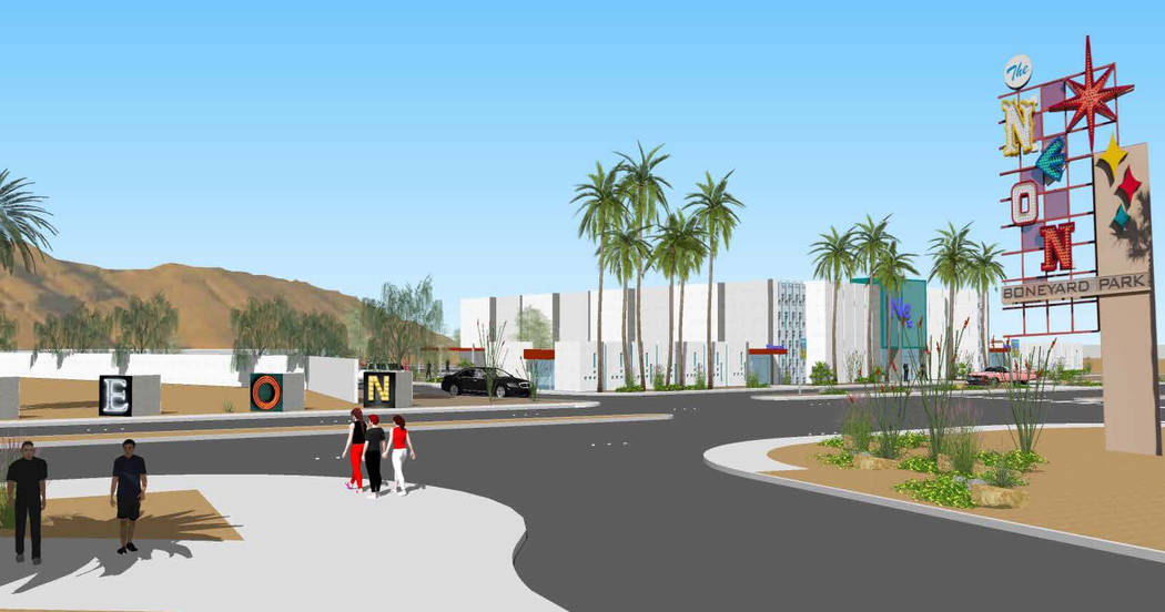 Rendering of the Neon Museum expansion. The museum acquired the Reed Whipple Cultural Center lo ...