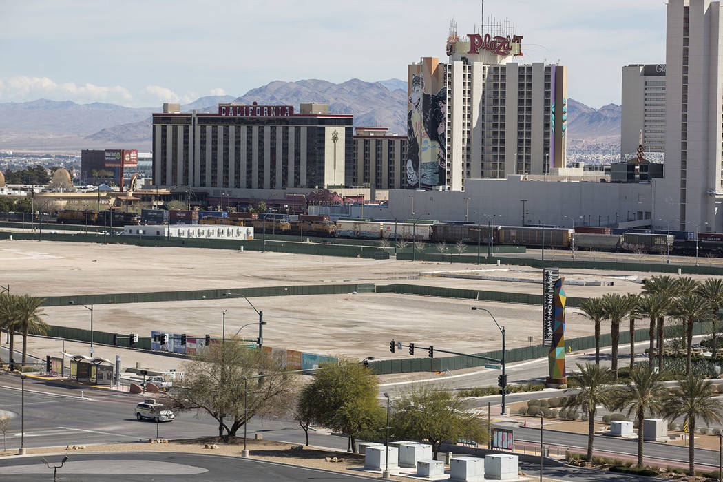 Parcels of land at Symphony Park at the corner of Grand Central Pkwy. and Symphony Park Ave. in ...