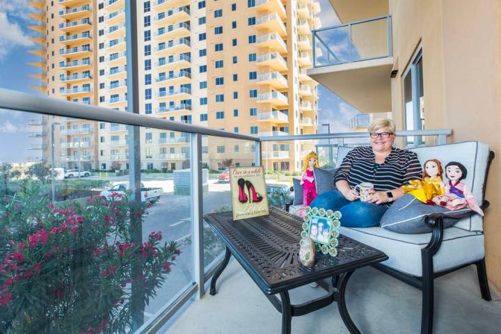 Callye Tsapatoris purchased a two-bedroom residence at One Las Vegas last year and now enjoys a ...