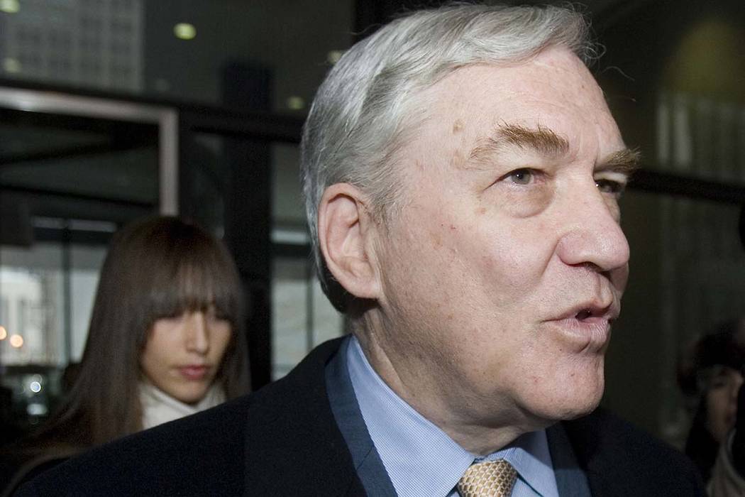 Conrad Black, who was found guilty of obstruction of justice and other charges, leaves with his ...