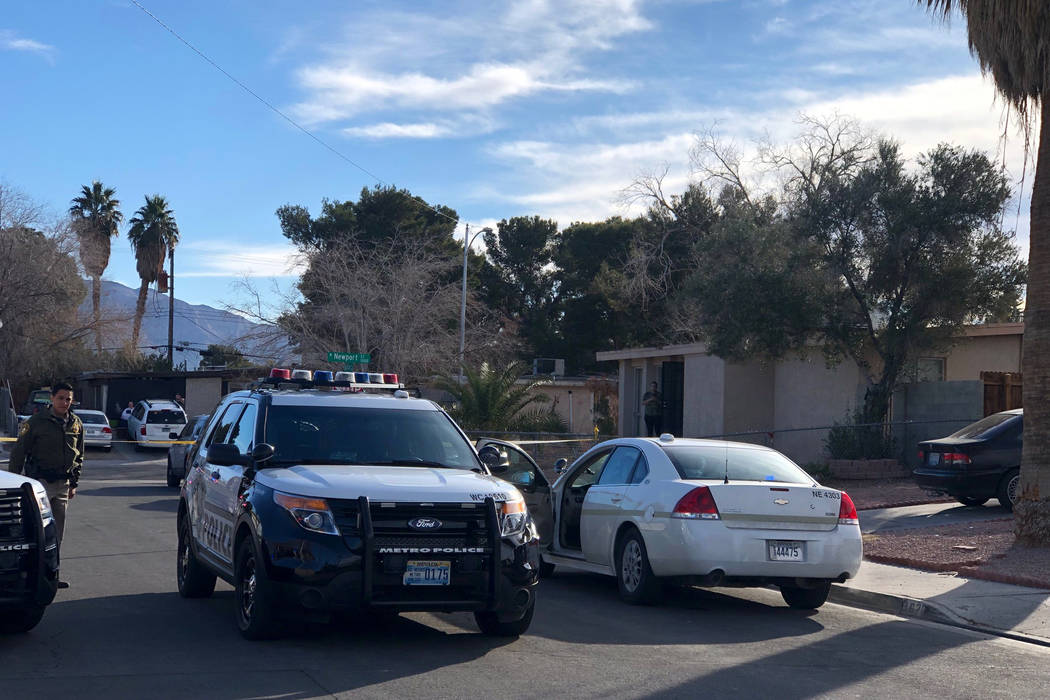 Las Vegas homicide detectives are investigating after a man was found shot to death Friday morn ...