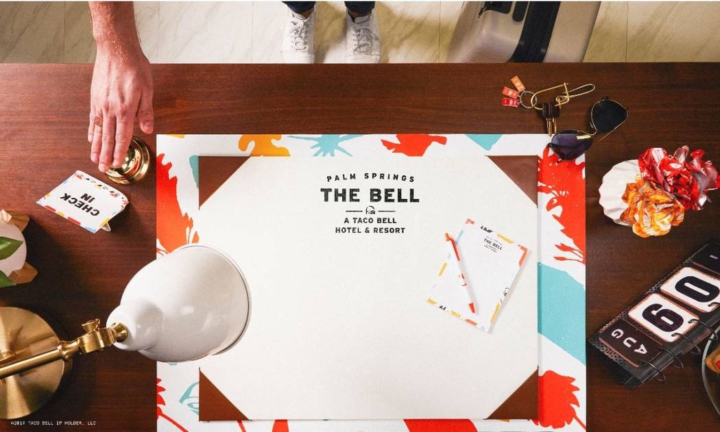 From check-in to check-out, The Bell: A Taco Bell Hotel and Resort re-imagines what a hotel sta ...
