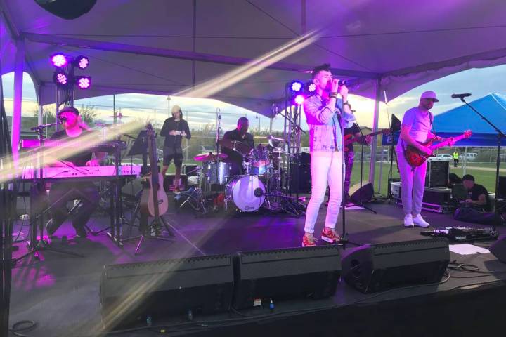 The Paul Charles Band performs at the May 18 Inspirada Concert Series in the Park. (Inspirada)