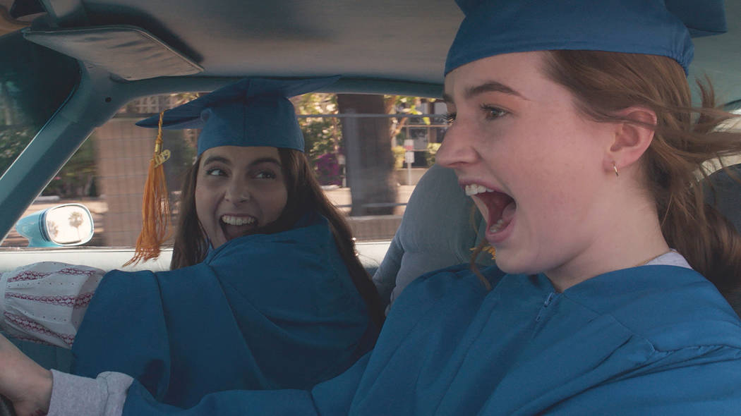 Beanie Feldstein stars as Molly and Kaitlyn Dever as Amy in Olivia Wilde’s directorial d ...