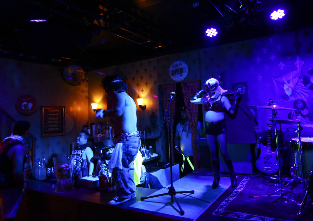 Performers at the Mini Bar during the first day of the Electric Daisy Carnival at the Las Vegas ...