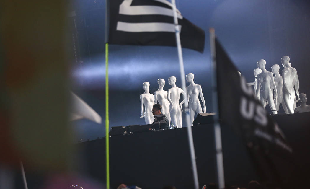 Blacklizt performs at the Circuit Grounds stage during the first day of the Electric Daisy Carn ...