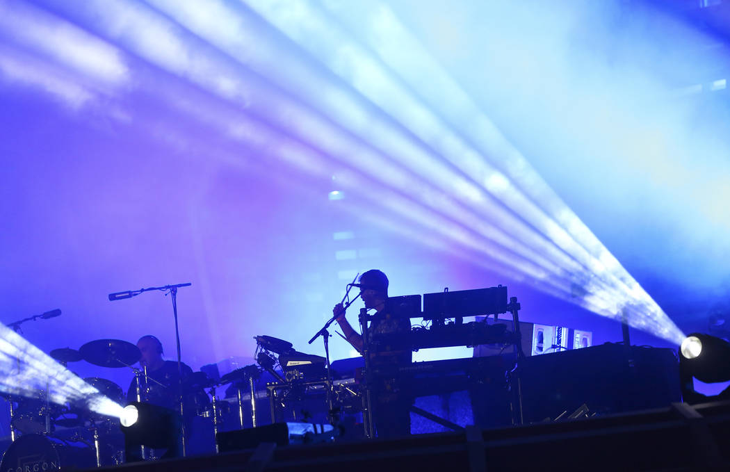 Gorgon City performs at the Cosmic Meadow stage during the first day of the Electric Daisy Carn ...