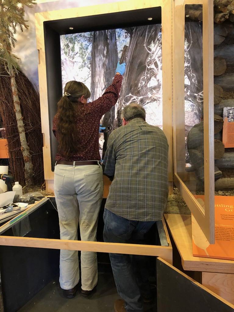 Great Basin National Park cultural resources program manager Eva Jensen and Dan DiVittorio of ...