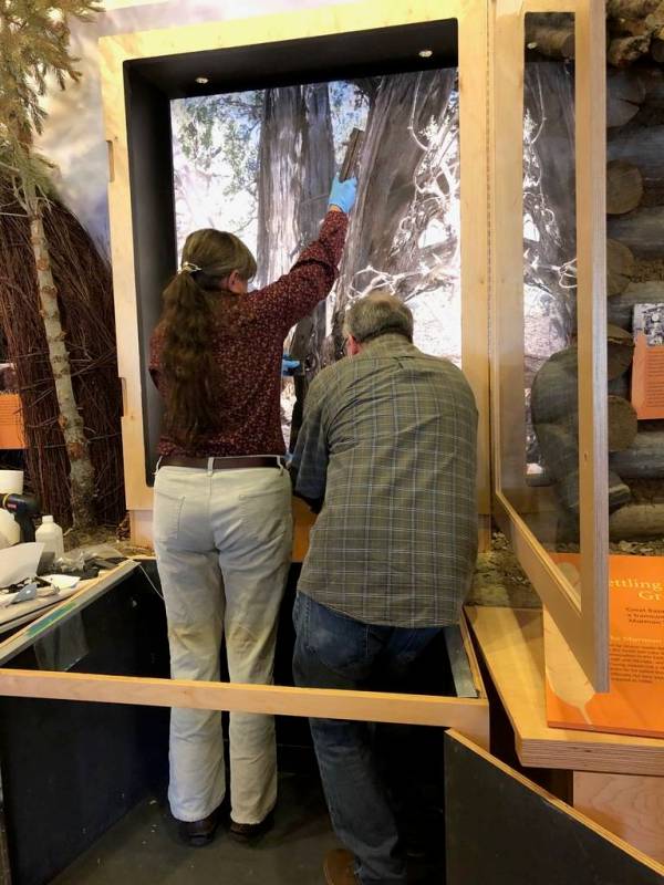 Great Basin National Park cultural resources program manager Eva Jensen and Dan DiVittorio of ...