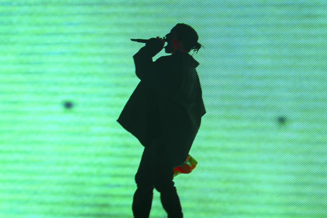 A$AP Rocky performs on the Cosmic Meadow stage during day two of Electric Daisy Carnival at Las ...