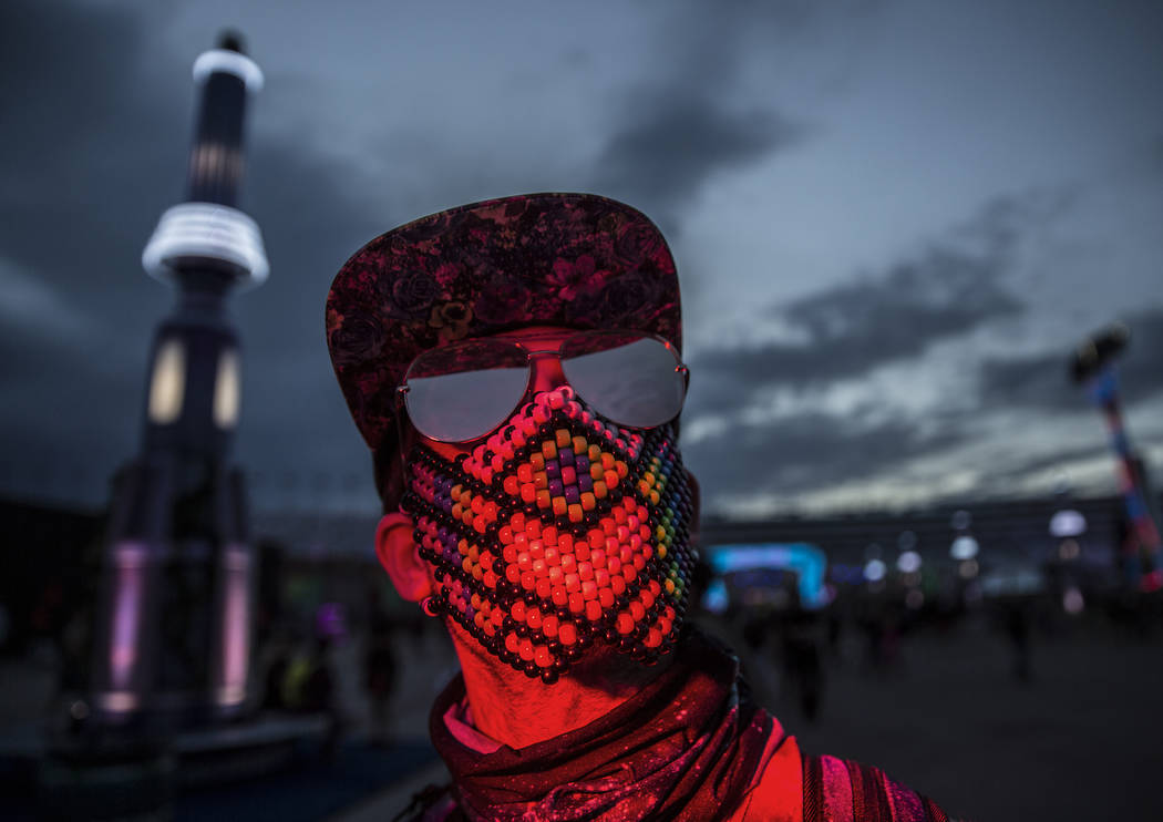 Matt Holker, from Los Angeles, Calif., during day two of Electric Daisy Carnival at Las Vegas M ...