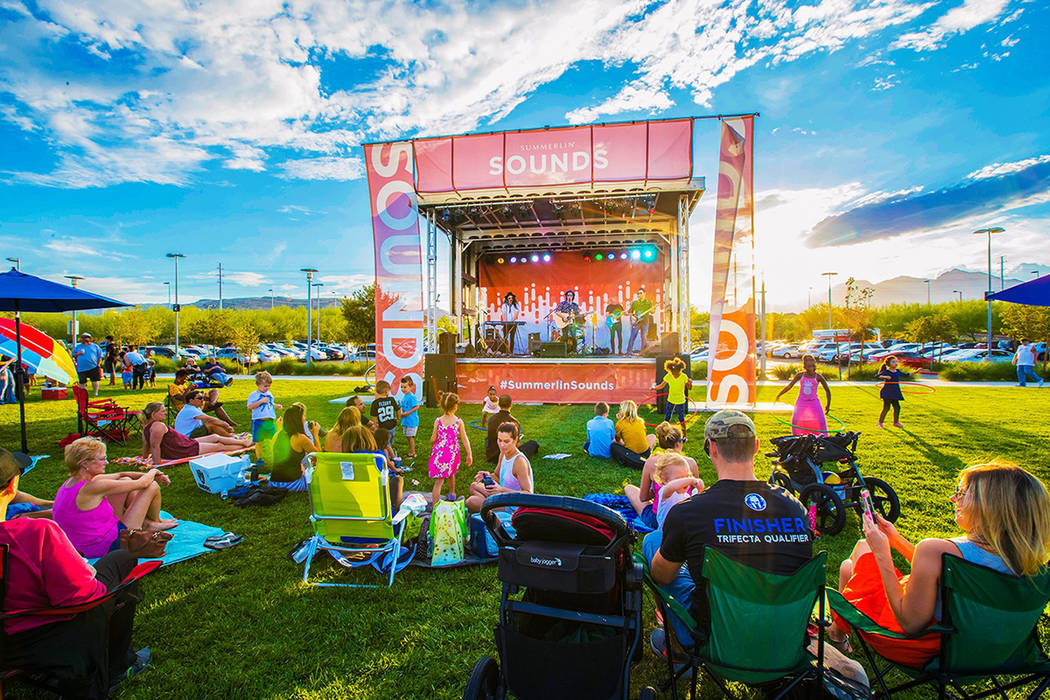 All The Summerlin Sounds Concert Series concerts are free and open to the public and dogs on le ...