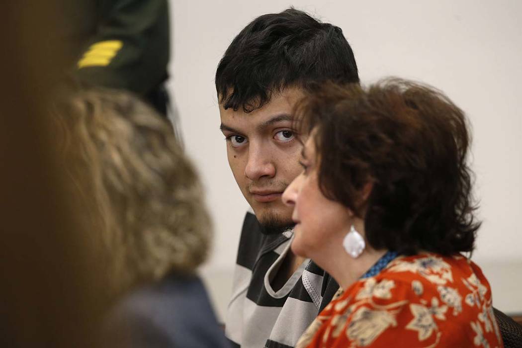 Wilber Martinez-Guzman appears in Carson City Justice Court, in Carson City on Thursday, Jan. 2 ...