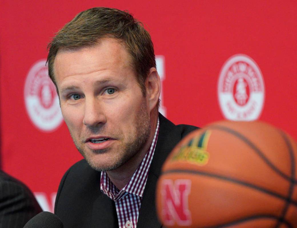 Fred Hoiberg is introduced as Nebraska's new NCAA college basketball head coach at a news confe ...