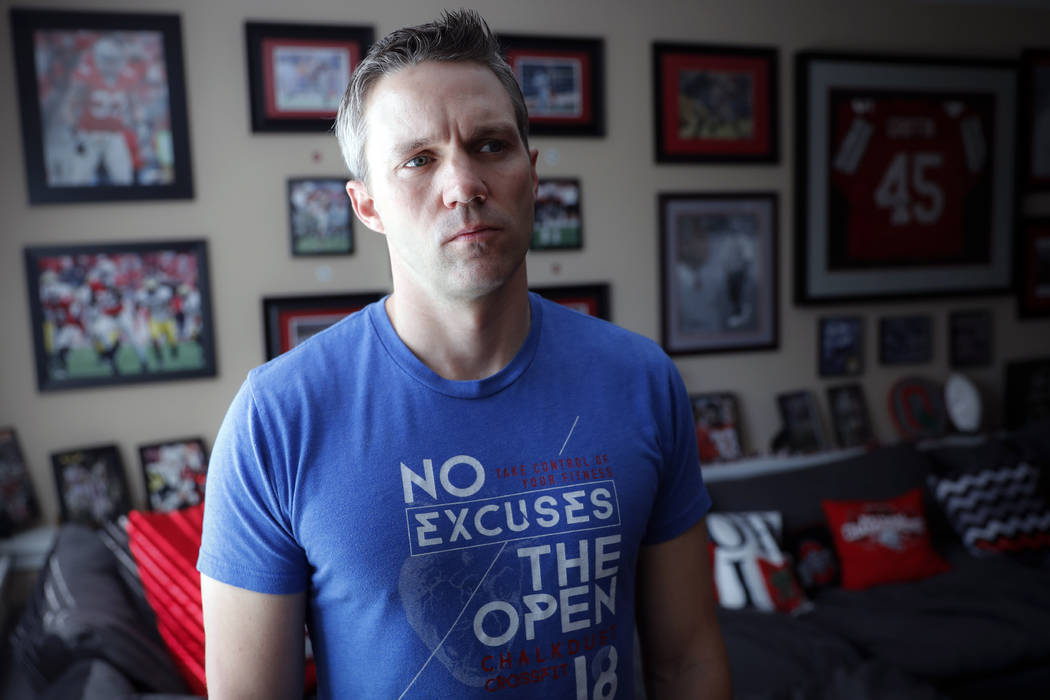 Brian Garrett stands for a portrait at his home, Saturday, May 18, 2019, in Powell. Ohio. Forme ...