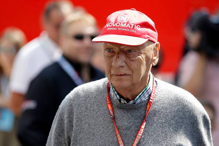 FILE - In this July 7, 2018, file photo, former Formula One World Champion Niki Lauda of Austri ...