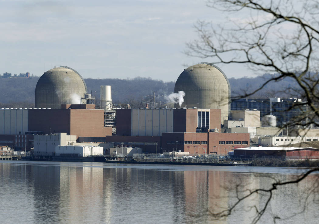 FILE - This Feb. 28, 2017, file photo shows Indian Point Energy Center in Buchanan, N.Y. A deal ...