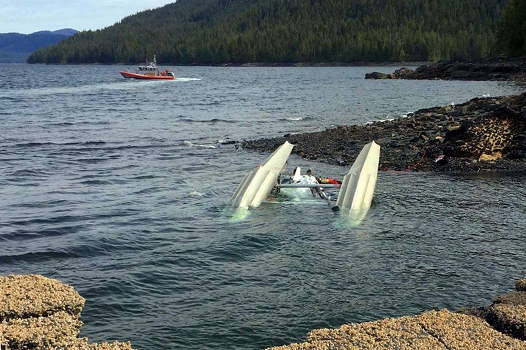 A May 13, 2019, photo provided by Ryan Sinkey, shows a Coast Guard Station Ketchikan response b ...