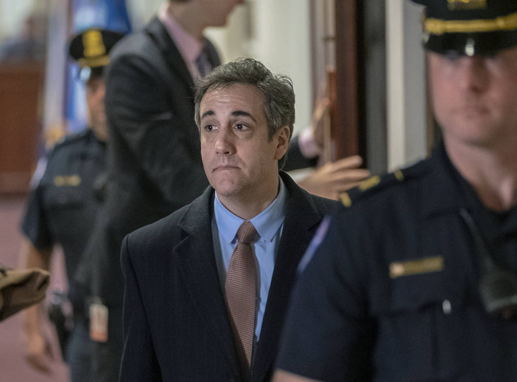 FILE - In this March 6, 2019 photo, Michael Cohen, President Donald Trump's former personal law ...