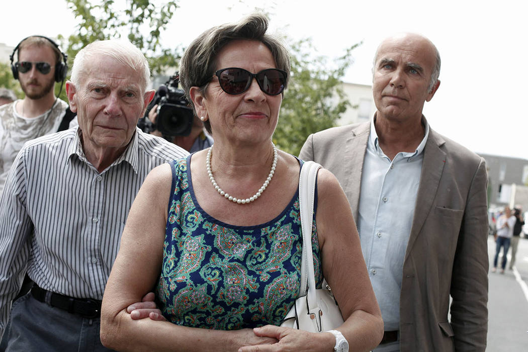 FILE - In this July 23, 2015 file photo, Viviane and Pierre Lambert, left, parents of Vincent L ...