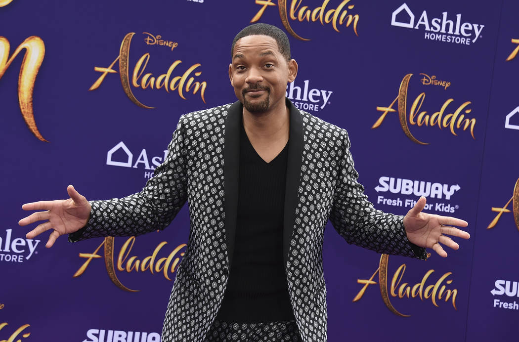 Will Smith arrives at the premiere of "Aladdin" on Tuesday, May 21, 2019, at the El Capitan The ...